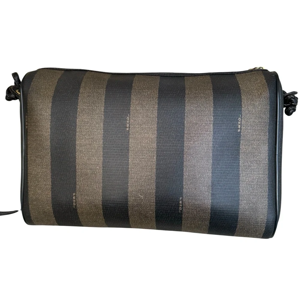 FENDI Vintage Pequin Striped Shoulder Bag Large Crossbody - Picture 10 of 17